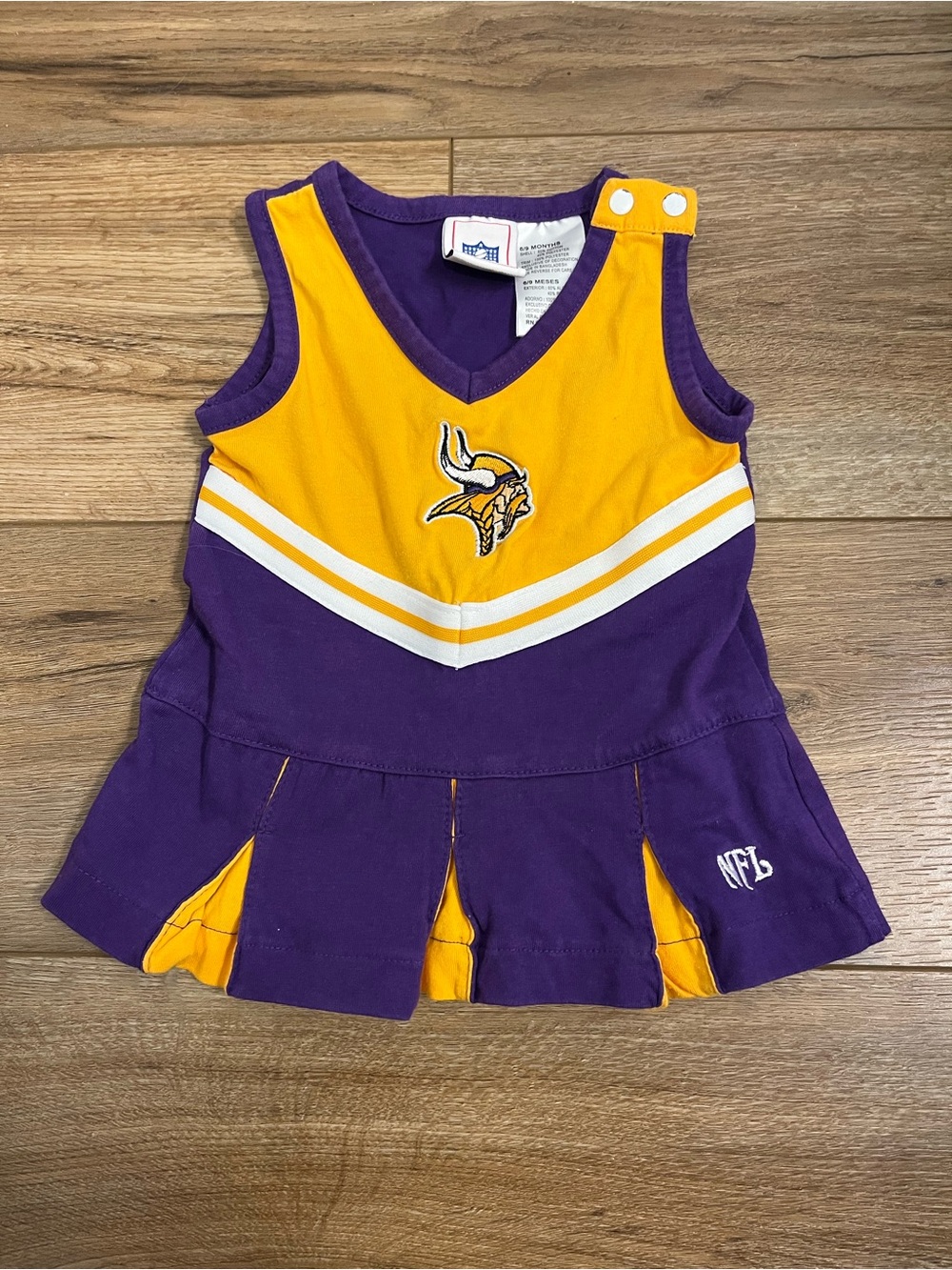 NFL Minnesota Vikings Purple and Gold Cheer Tank Top - Kids